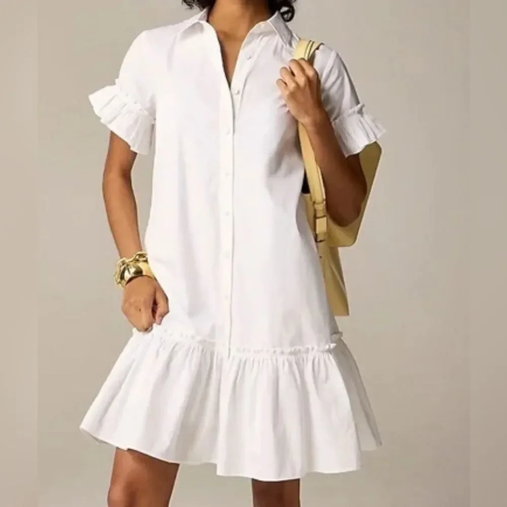 J.Crew Amelia shirtdress in cotton poplin NWT Size M